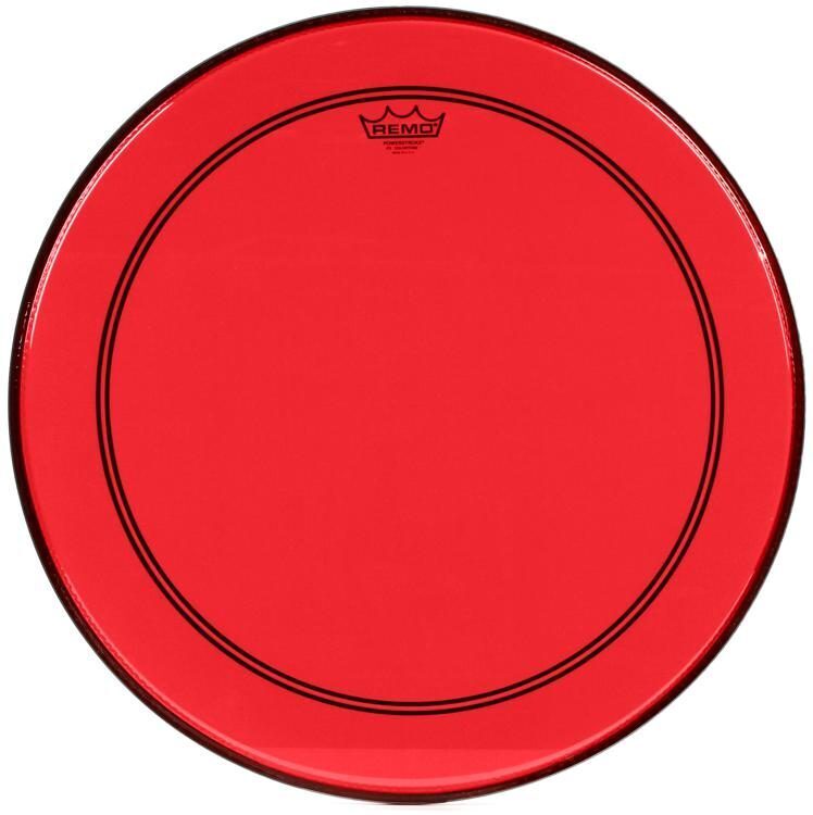 Remo 22" Powerstroke 3 Colortone Red Bass Drum Head