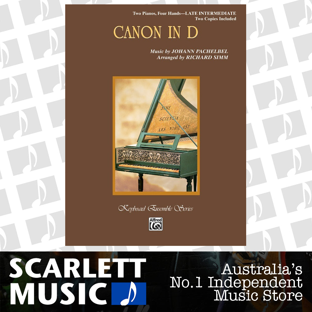 Canon in D Late Intermediate Piano Sheet Music 2P4H — view 2