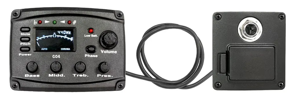 Dr Parts 4-Band EQ Tuner Preamp for Acoustic Guitar PDRG04T