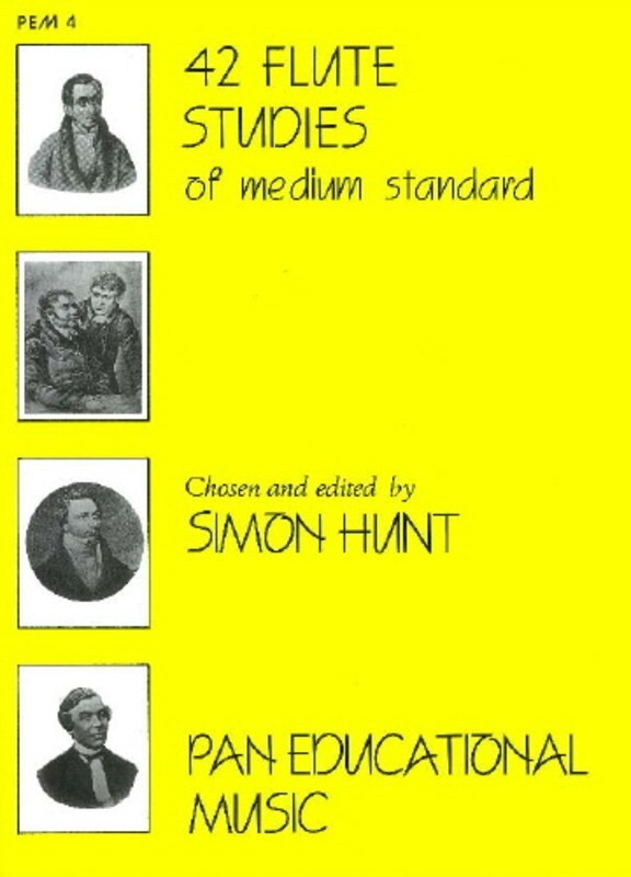 42 Flute Studies Of Medium Standard Ed Hunt (Softcover Book)