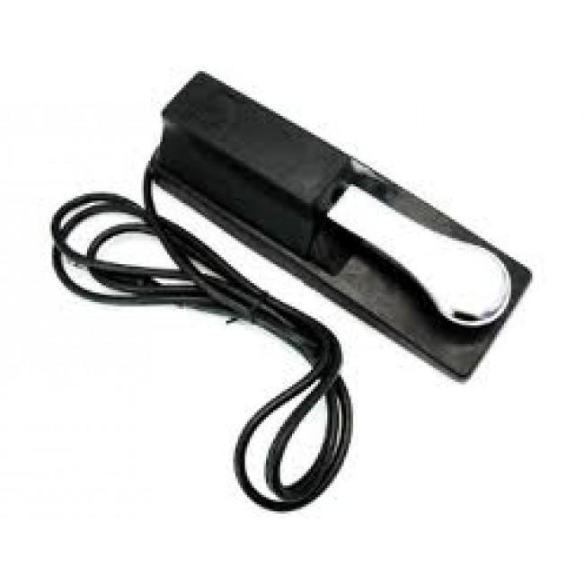 UXL PFS-30 Heavy Duty Keyboard Piano Sustain Pedal Black Chrome PFS30