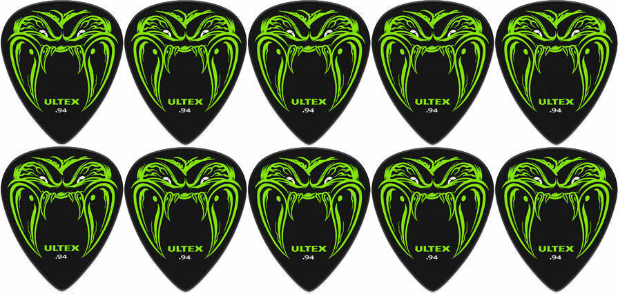 10 x Jim Dunlop JAMES HETFIELD Black Fang 0.94mm Ultex Guitar Picks Metallica