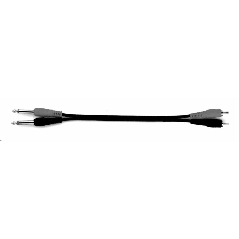 UXL 2 Meter 2x 6.3mm Male Jacks to 2x RCA Patch Cable — view 2