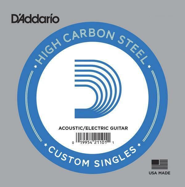 2 x D'Addario PL014 Single Plain Steel .014 Acoustic or Electric Guitar Strings