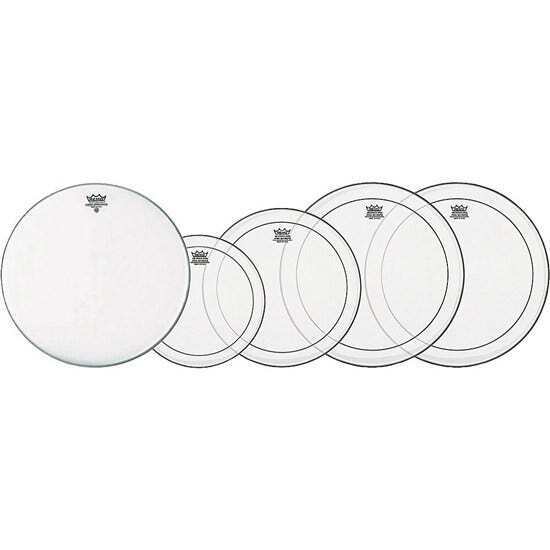 Remo Pinstripe Clear 10 12 14" Fusion Propack w/ 14" Coated Ambassador