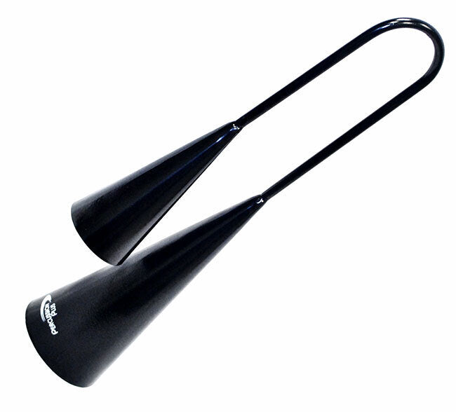 Percussion Plus Handheld Agogo Bells - Black Steel Cowbells