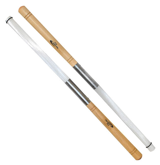 Percussion Plus Nylon Drum Brushes with Wood Handle - Soft Bristles (Pair)