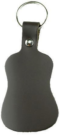 Perris Black Leather Guitar Shaped Key Ring