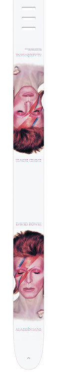 Perris 2.5" Leather David Bowie Licensed Guitar Strap with High Resolution Imaging — view 2