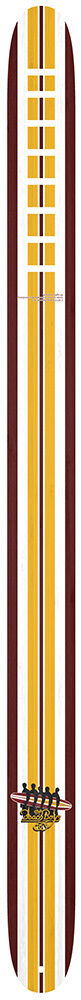 Perris 2.5" Leather Beach Boys Surfboard Design Guitar Strap, Adjustable 44.5" to 53" — view 2