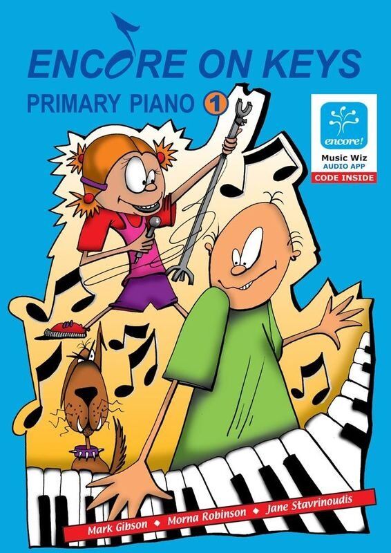 Encore On Keys Primary Piano Level 1 Book with Audio Files & Flash Cards