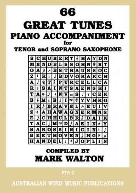 66 Great Tunes Piano Accompaniment for Tenor Saxophone