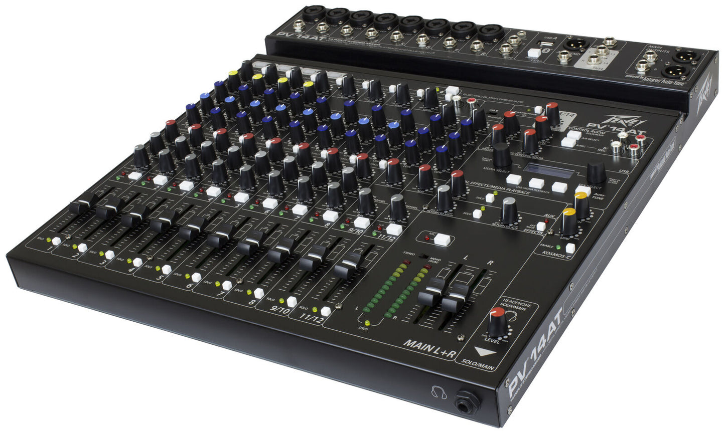 Peavey PV-14AT Compact 14-Channel Mixer with Bluetooth and Antares Auto-Tune — view 3
