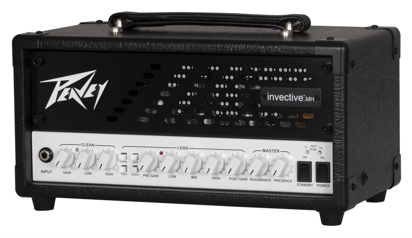 Peavey Invective MH Mini Guitar Amplifier Head 20-Watt, Electric Guitar Amp with EL84 & 12AX7 Tubes, Footswitchable Features, USB Output — view 4