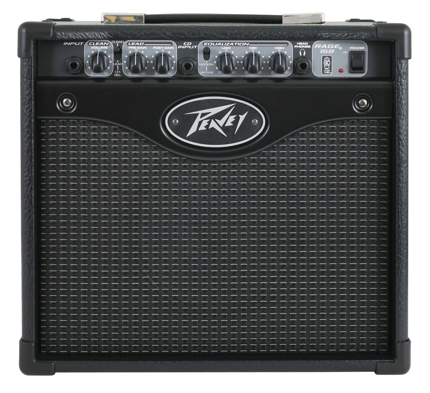 Peavey Rage 158 TransTube 15W Guitar Amp Combo 1x8" with 2 Channels, 3-Band EQ, Headphone Jack, and Tape/CD Input — view 2