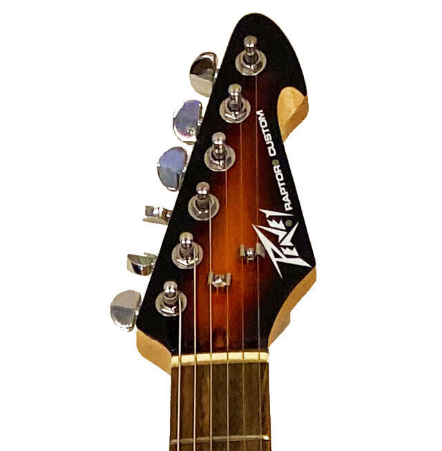 Peavey Raptor Custom Series Electric Guitar Sunburst with PowerPlate, Rosewood Fingerboard, 3 Single Coil Pickups, Hard Maple Neck — view 3