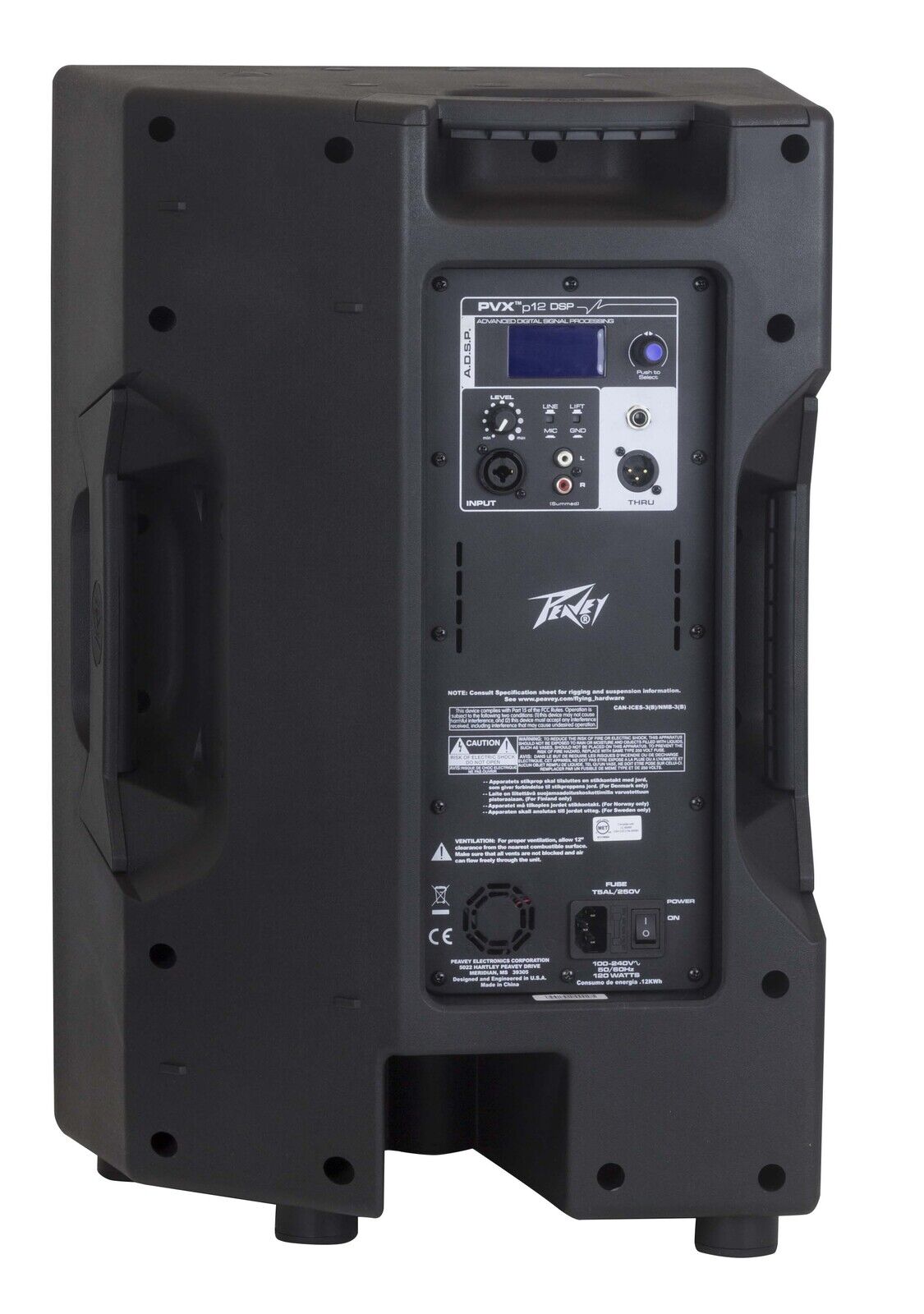 Peavey PVXP-12DSP Powered 830W Bi-Amped 12" Loudspeaker with DSP and Quadratic Throat Waveguide Technology — view 4
