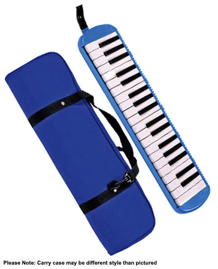 QM Musical 37-Key Melodica in Blue with Bag