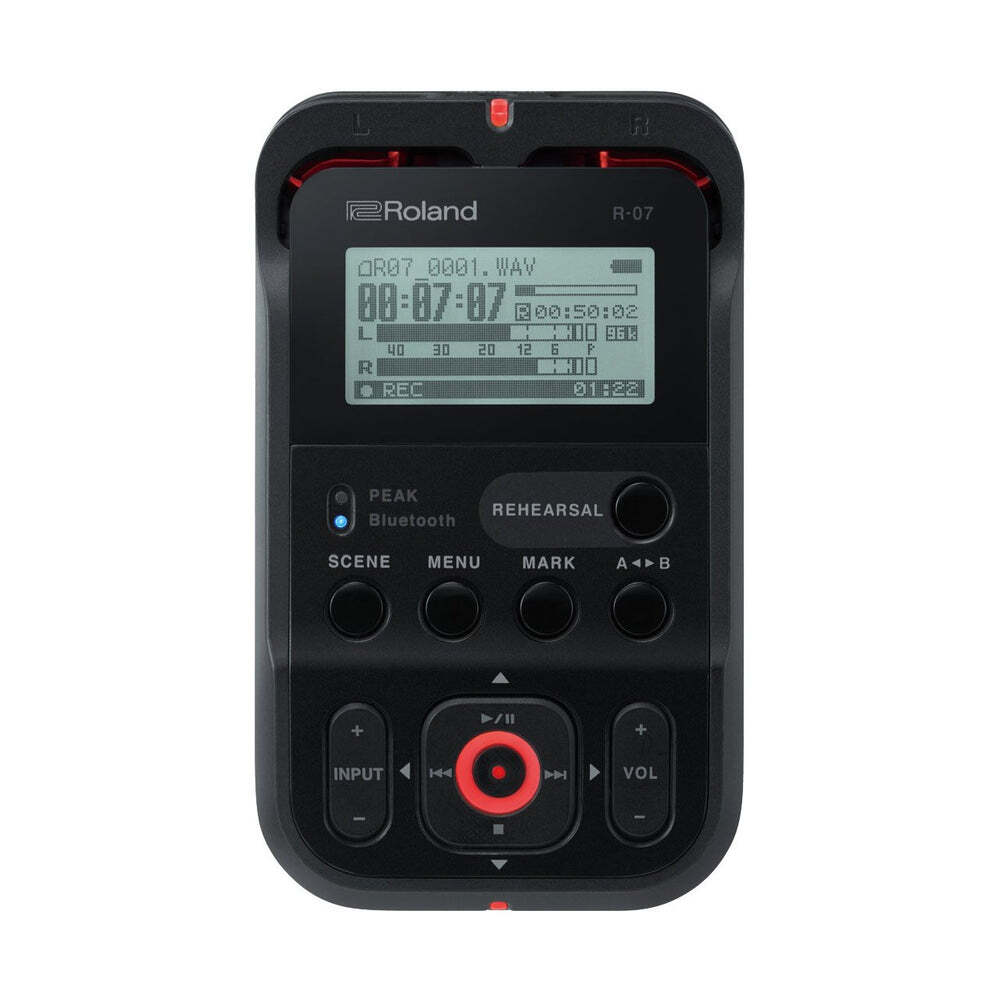 ROLAND R-07 (BK) Portable Audio Recorder - High-Resolution Sound, One-Touch Scene Memory, Hybrid Limiting, Ultra-Portable Design — view 7