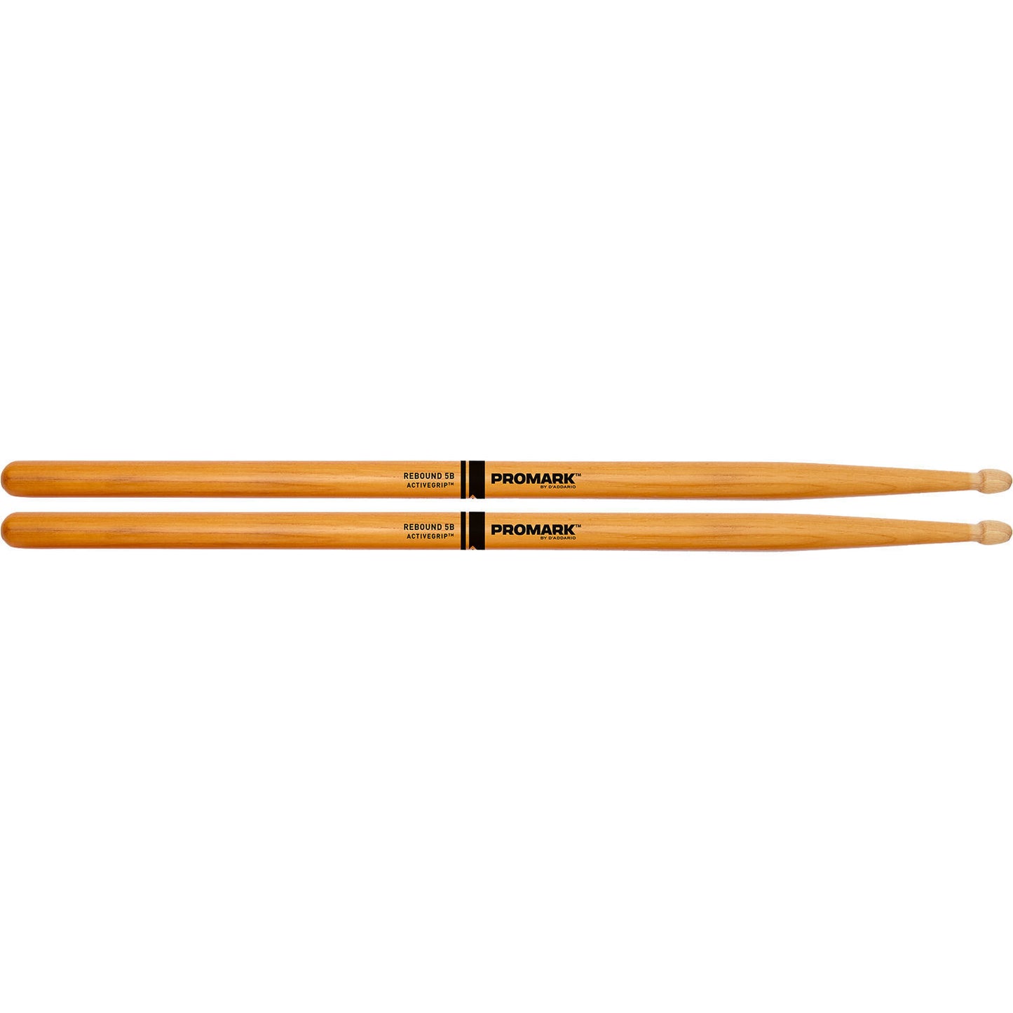 Promark Rebound 5B ActiveGrip Clear Wood Tip Drumsticks