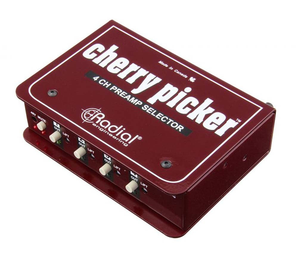 Radial CHERRY PICKER - Passive 1x4 selector use to compare 4 preamps in the studio XLR i/o — view 2