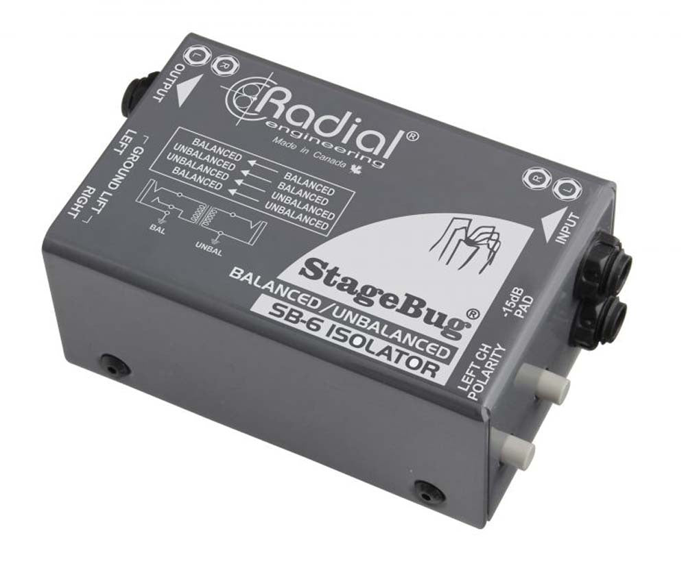 Compact stereo isolator for bal/unbalanced signals, passive