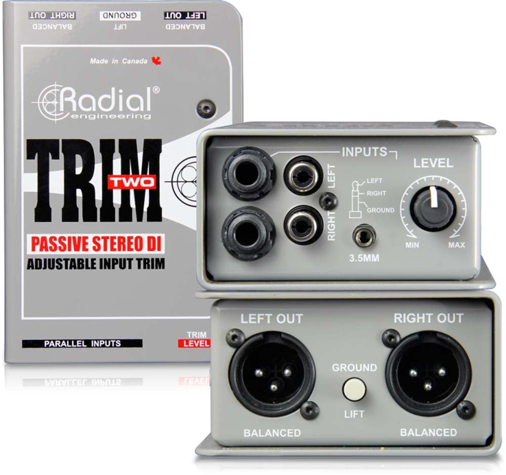 Passive 2 channel DI with Input Level Trim