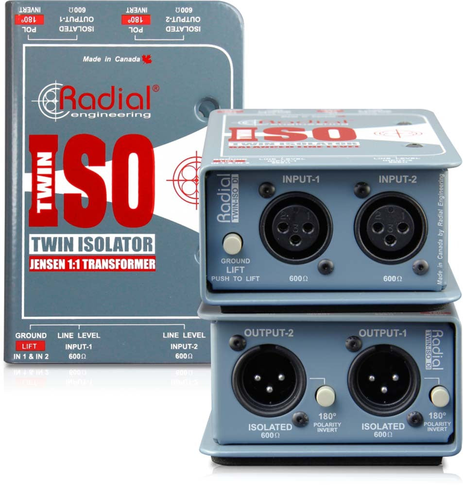 Radial TWIN-ISO - Line level isolator passive 2 ch balanced with high performance transformers — view 2