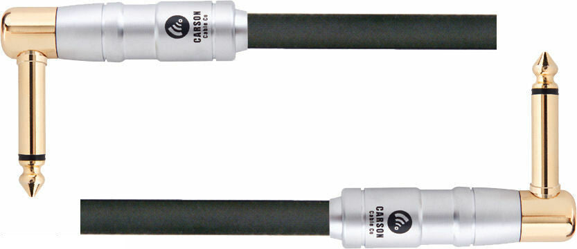 CARSON - Rocklines 3 Foot Patch Cable, 2 x Right Angle Jack Plugs Lead