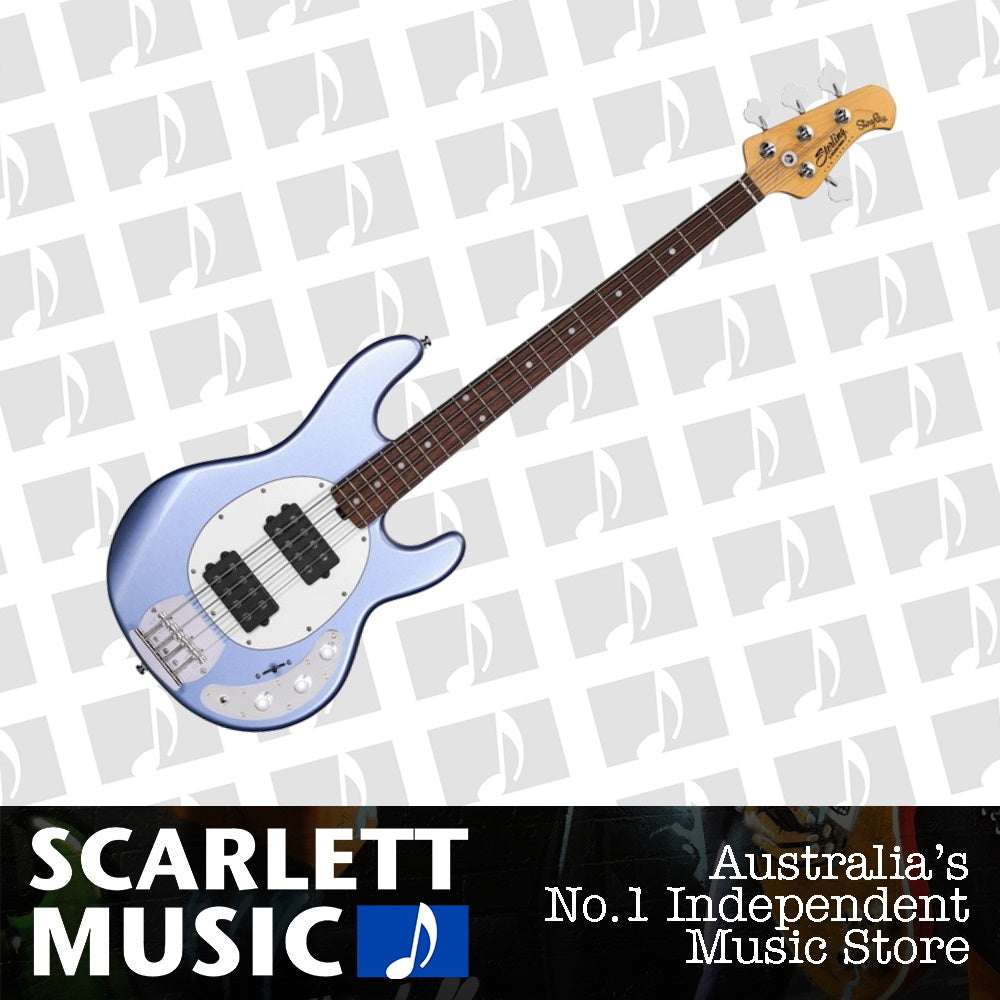 Sterling by MusicMan Ray 4 HH Electric Bass Metallic Lake Blue — view 2