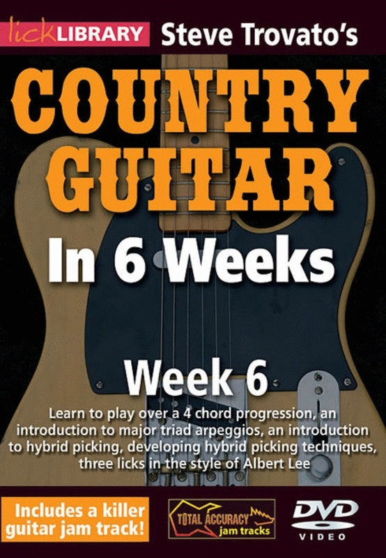 Lick Library Steve Trovatos Country Guitar 6Wks-Wk6