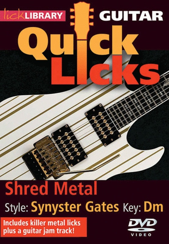 Lick Library Shred Metal Synster Gates DVD