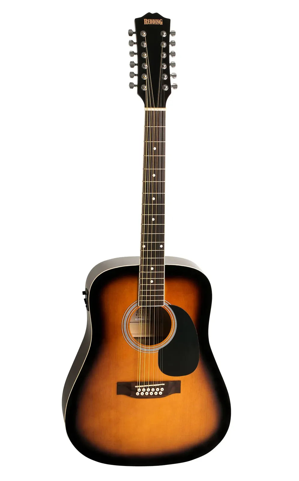 Redding 12-String Dreadnought Acoustic-Electric Guitar Tobacco Sunburst — view 2