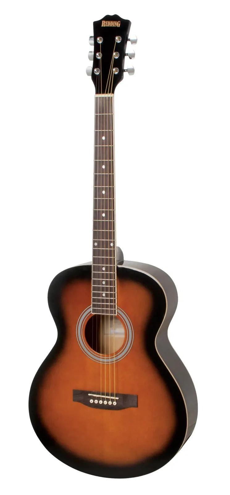 Redding Grand-C Steel String Acoustic Left-Handed Guitar Tobacco Sunburst — view 2