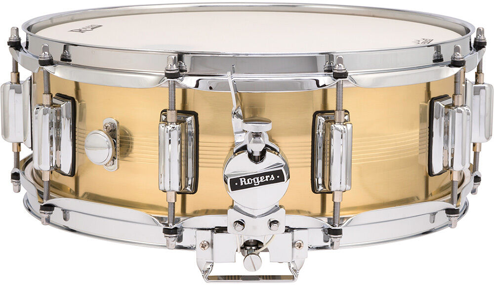 Rogers Dyna-Sonic B7 Brass Snare Drum Natural Brass Finish 14 x 5"