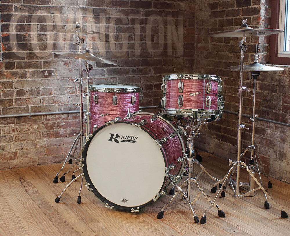 Rogers CV-0322ALN Covington Series 3-Piece Drum Kit Red Ripple — view 2