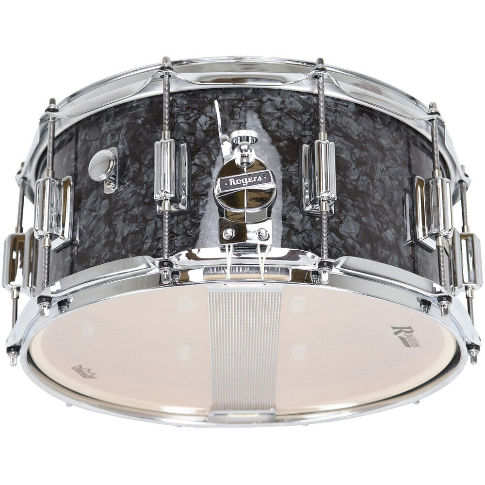 Rogers SuperTen Wood Series Snare Drum, Black Pearl Finish, 14 x 6.5", Model No: 37-BP — view 2
