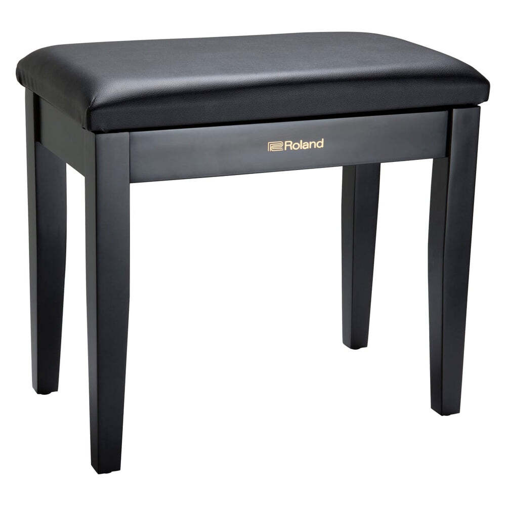 ROLAND RPB-100BK Fixed-Height Piano Bench - Durable Black Wood with Cushioned Seat for Comfort and Storage — view 6