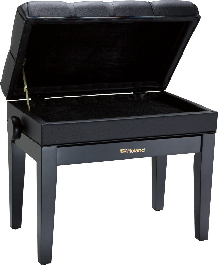 ROLAND RPB-500PE Adjustable Piano Bench - Polished Ebony Finish, Cushioned Seat, Solid Wood Construction — view 6