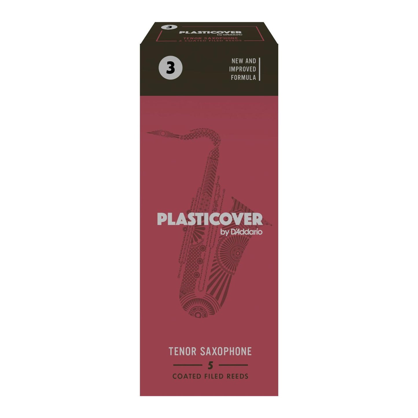 Rico Plasticover Tenor Sax Reeds, Strength 3.0, 5-pack