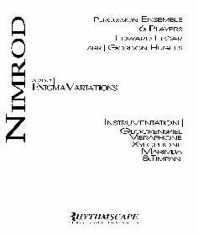 Nimrod From The Enigma Variations Arr Hughes