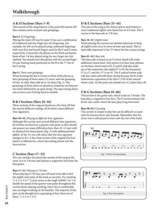Rockschool Bass Grade 8 2012-2018 Syllabus — view 4