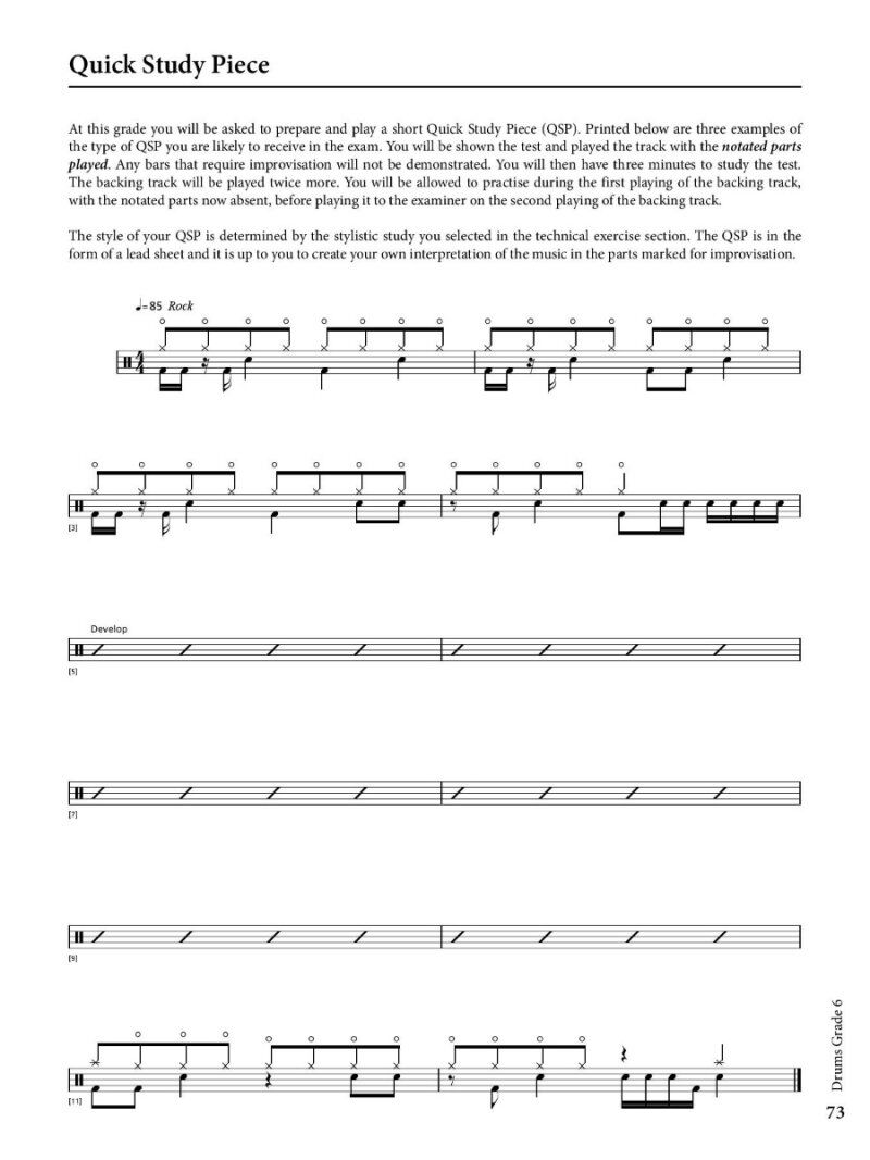 Rockschool Drums Grade 6 2018-2024 BK/OLA — view 4