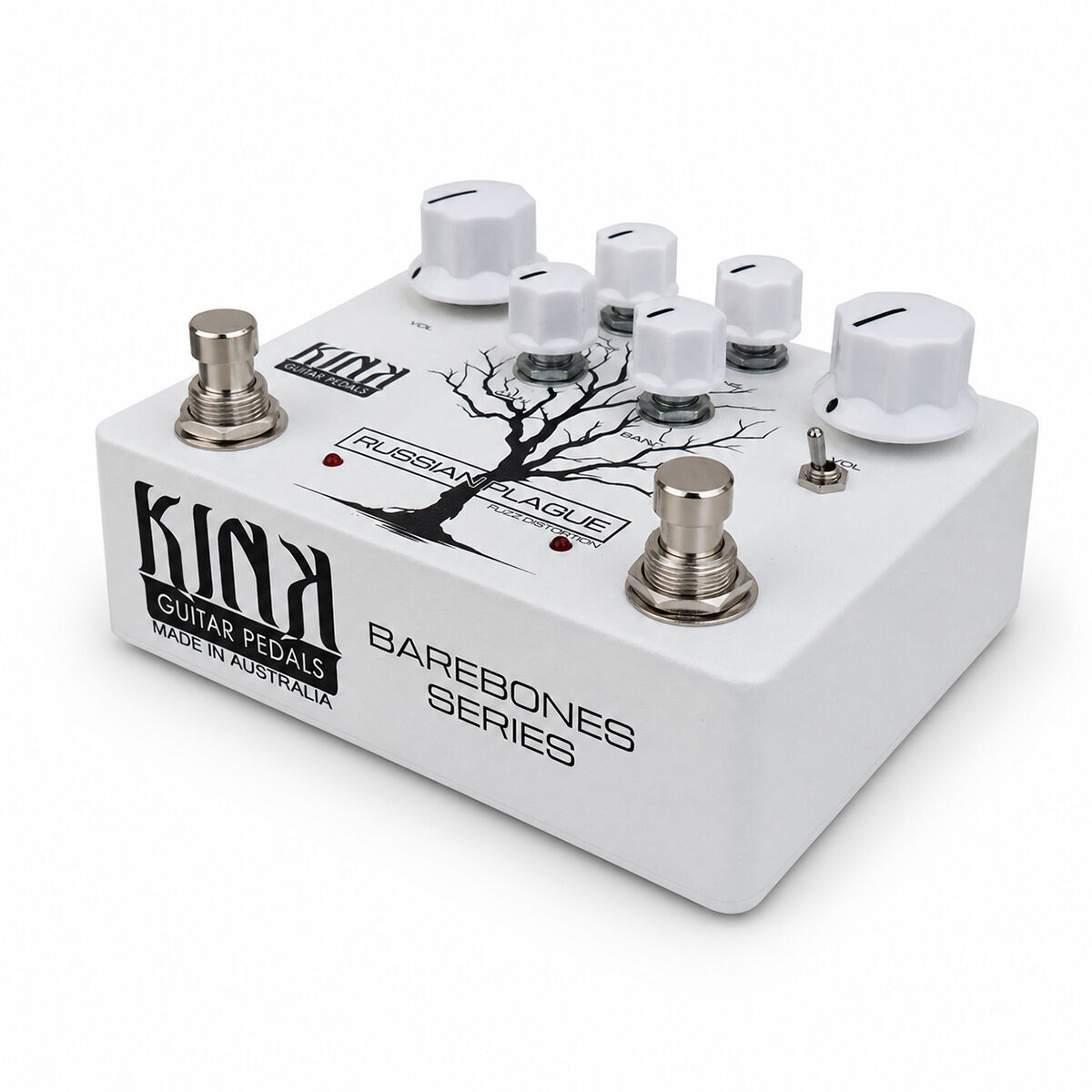 Kink Russian Plague Fuzz Distortion Pedal - Dual Circuit Doom Style Fuzz Rat and Muff Bare Bones Model — view 2