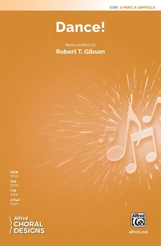Dance! 2 Part A Cappella Choral Sheet Music with Step Routine and Instructional Video
