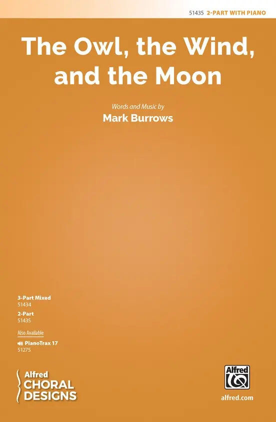 The Owl the Wind and the Moon Choral Sheet Music for SA Unison