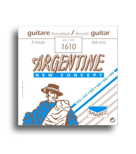 Savarez 1610M Argentine Gypsy Jazz Ball End Guitar String Set (10-45)
