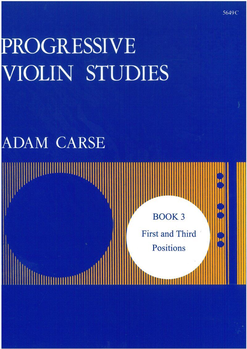 Progressive Violin Studies Book 3 by Adam Carse