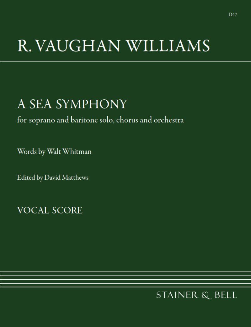 Symphony No 1 Sea Symphony Vocal Score by Ralph Vaughan Williams
