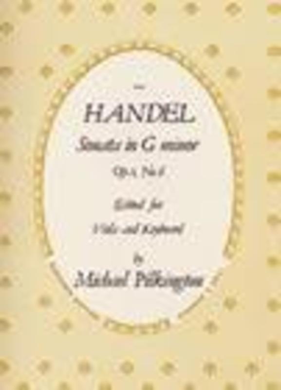 Sonata G Min Op 1 No 6 Viola Piano (Softcover Book)